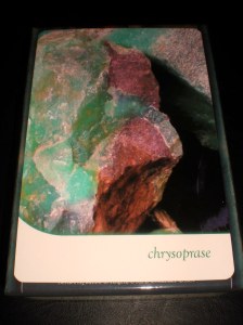 crystal oracle cards, chrysoprase