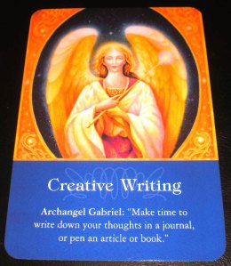 oracle cards, angel messages, creative writing
